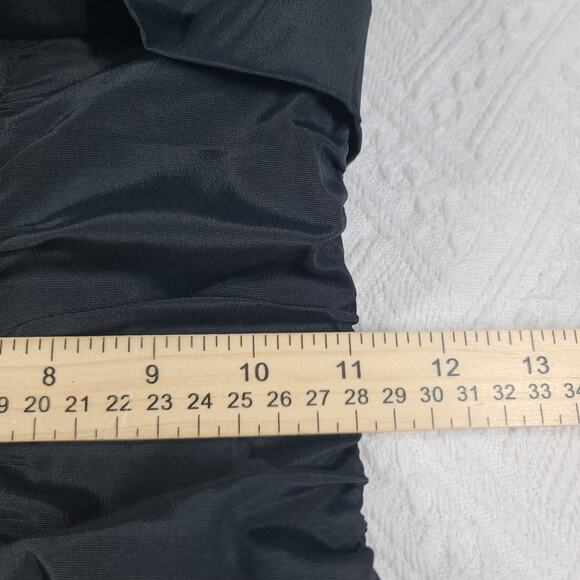 Vintage Cache formal ball gown black Sz 2 Fairygrunge Whimsigoth Morticia Addams - Picture 9 of 13